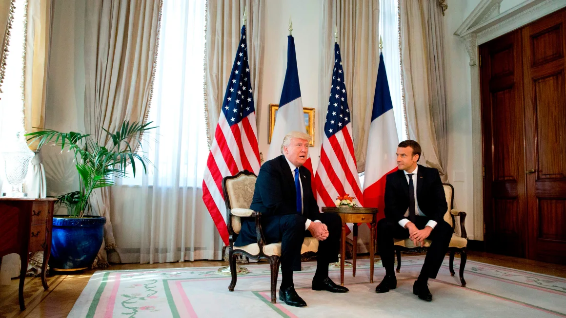 Macron’s Paris Invite Shows Power Fast Flowing from Biden to Trump